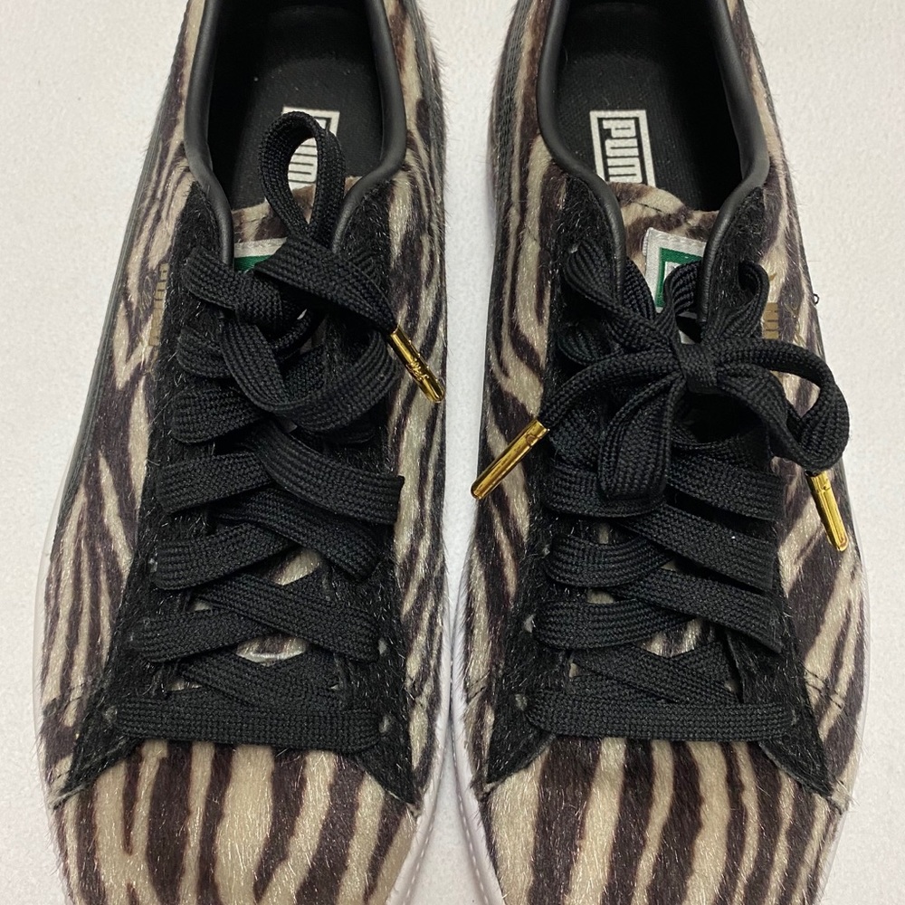Puma Clyde zebra shoes men’s 7.5 women’s 9 - Picture 2 of 8